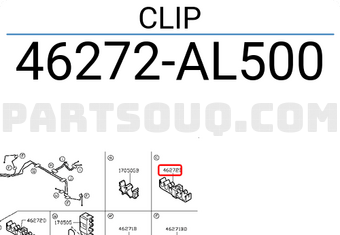 Nissan 46272AL500 CLIP
