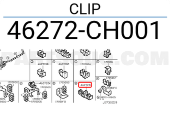 Nissan 46272CH001 CLIP