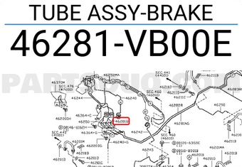 Nissan 46281VB00E TUBE ASSY-BRAKE
