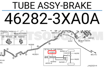 Nissan 462823XA0A TUBE ASSY-BRAKE