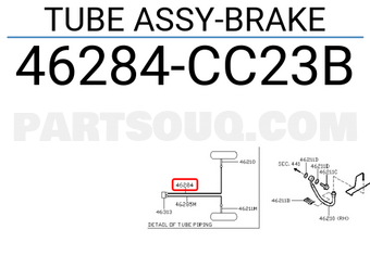 Nissan 46284CC23B TUBE ASSY-BRAKE