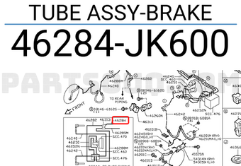 Nissan 46284JK600 TUBE ASSY-BRAKE