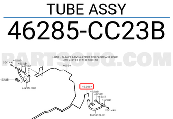 Nissan 46285CC23B TUBE ASSY