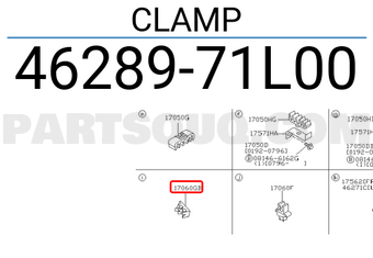 Nissan 4628971L00 CLAMP