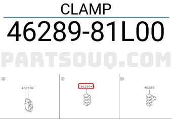 Nissan 4628981L00 CLAMP