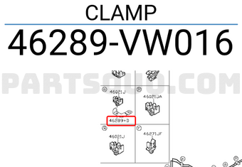 Nissan 46289VW016 CLAMP