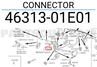 Nissan 4631301E01 CONNECTOR
