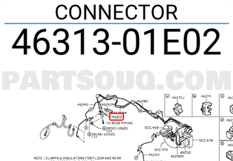 Nissan 4631301E02 CONNECTOR