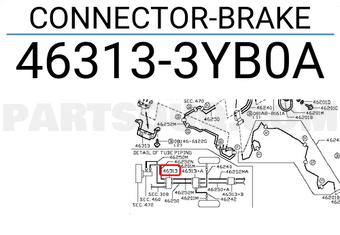 Nissan 463133YB0A CONNECTOR-BRAKE