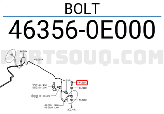 Nissan 463560E000 BOLT