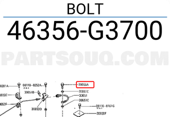 Nissan 46356G3700 BOLT