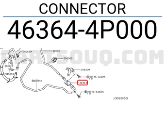 Nissan 463644P000 CONNECTOR