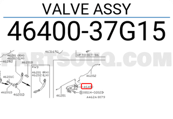 Nissan 4640037G15 VALVE ASSY