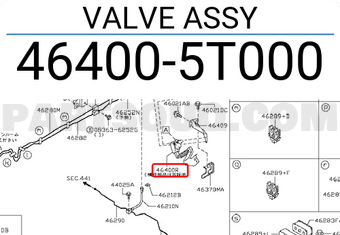 Nissan 464005T000 VALVE ASSY
