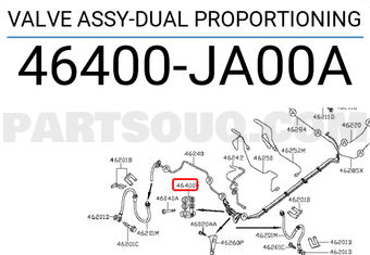Nissan 46400JA00A VALVE ASSY-DUAL PROPORTIONING