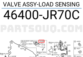 Nissan 46400JR70C VALVE ASSY-LOAD SENSING