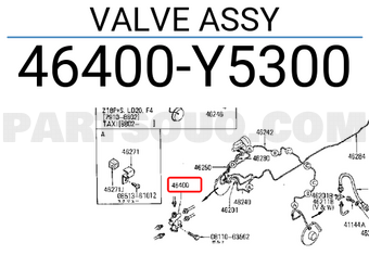Nissan 46400Y5300 VALVE ASSY