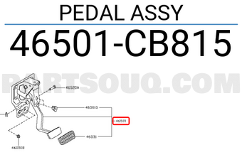 Nissan 46501CB815 PEDAL ASSY