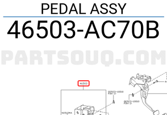 Nissan 46503AC70B PEDAL ASSY