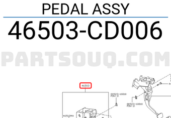 Nissan 46503CD006 PEDAL ASSY