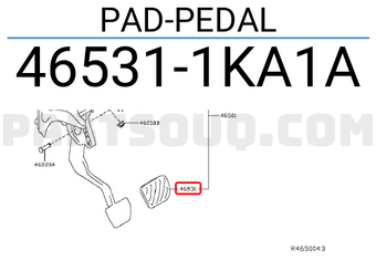 Nissan 465311KA1A PAD-PEDAL