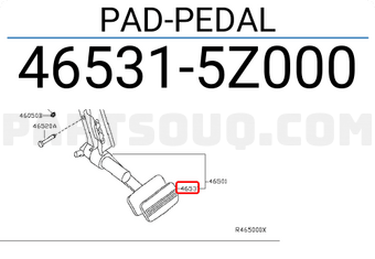Nissan 465315Z000 PAD-PEDAL