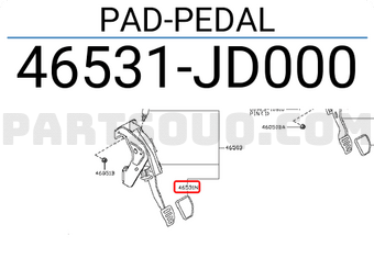 Nissan 46531JD000 PAD-PEDAL