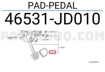 Nissan 46531JD010 PAD-PEDAL
