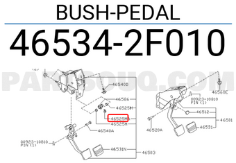 Nissan 465342F010 BUSH-PEDAL