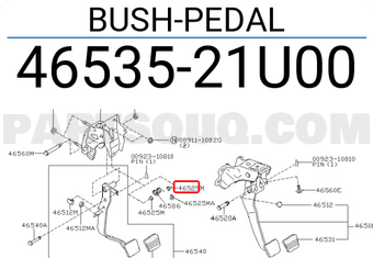 Nissan 4653521U00 BUSH-PEDAL