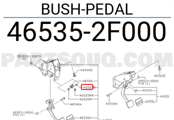 Nissan 465352F000 BUSH-PEDAL