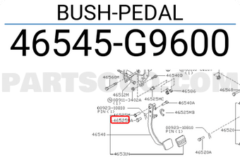 Nissan 46545G9600 BUSH-PEDAL
