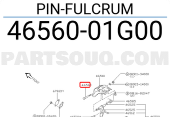 Nissan 4656001G00 PIN-FULCRUM