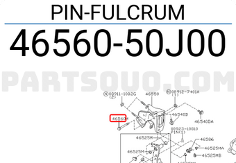 Nissan 4656050J00 PIN-FULCRUM