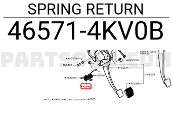 Nissan 465714KV0B SPRING RETURN