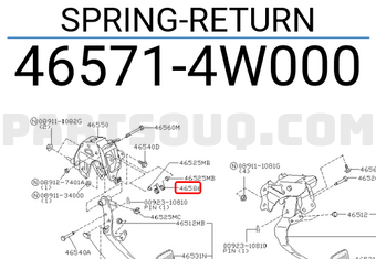 Nissan 465714W000 SPRING-RETURN