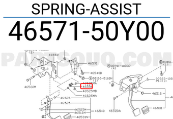 Nissan 4657150Y00 SPRING-ASSIST