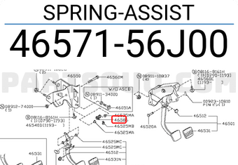 Nissan 4657156J00 SPRING-ASSIST