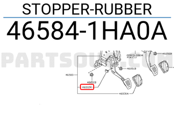 Nissan 465841HA0A STOPPER-RUBBER