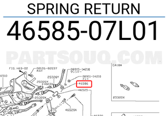 Nissan 4658507L01 SPRING RETURN