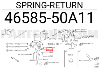 Nissan 4658550A11 SPRING-RETURN