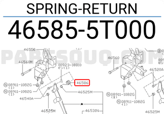 Nissan 465855T000 SPRING-RETURN