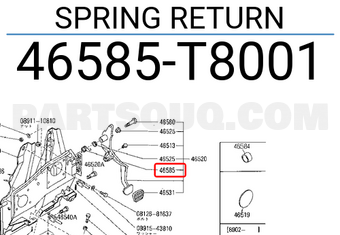 Nissan 46585T8001 SPRING RETURN