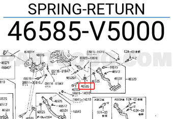 Nissan 46585V5000 SPRING-RETURN