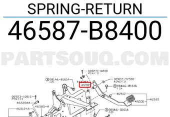 Nissan 46587B8400 SPRING-RETURN