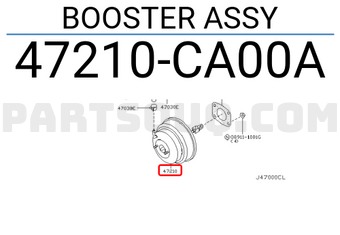 Nissan 47210CA00A BOOSTER ASSY