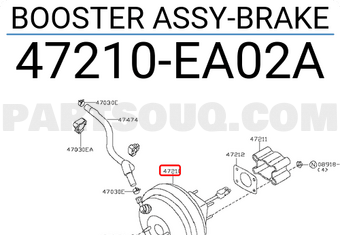 Nissan 47210EA02A BOOSTER ASSY-BRAKE