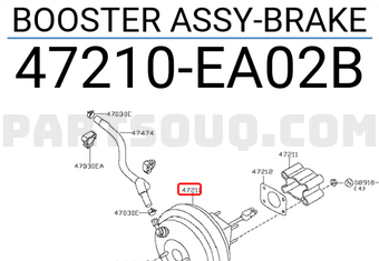 Nissan 47210EA02B BOOSTER ASSY-BRAKE