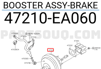 Nissan 47210EA060 BOOSTER ASSY-BRAKE