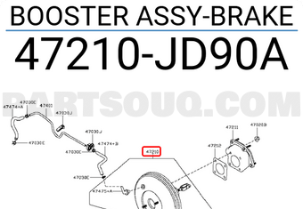 Nissan 47210JD90A BOOSTER ASSY-BRAKE